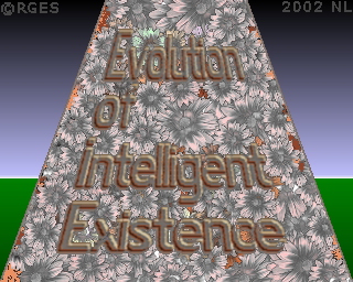 Evolution of Intelligent Existence 3d Floral Horizon © RGES