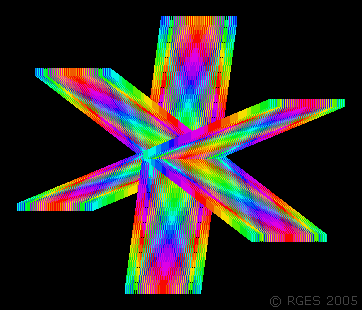 Color 3 Star Slat Spin 1 Animation © RGES