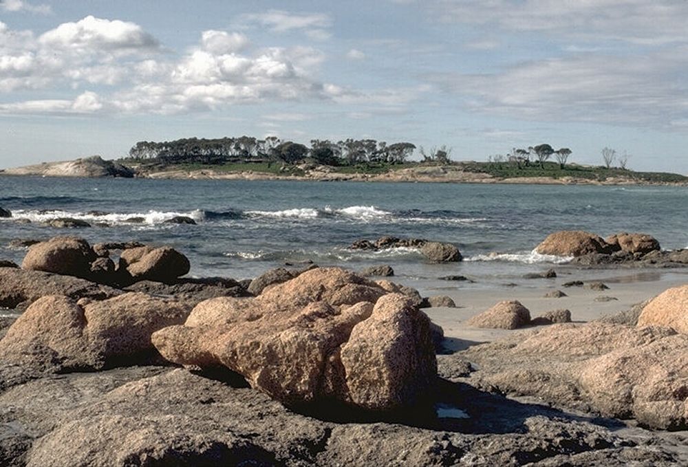 Rocks on shore